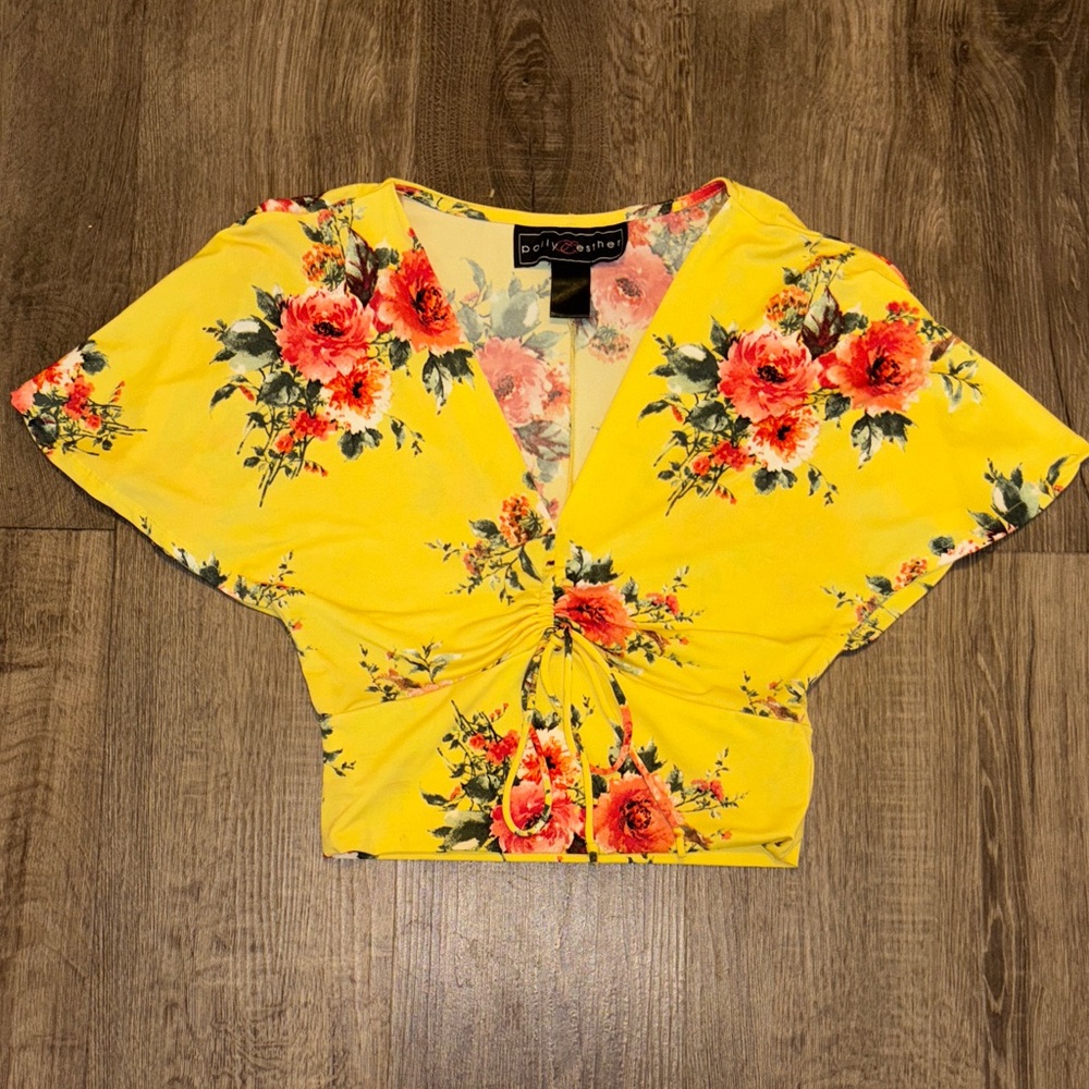 Yellow Floral Blouse